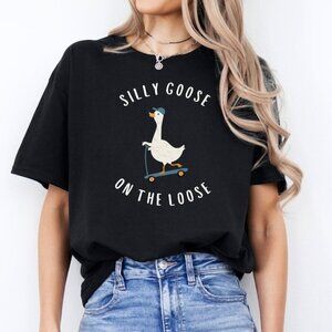 Silly Goose On The Loose Tshirt Funny Goose Shirt Silly Goose Tshirt